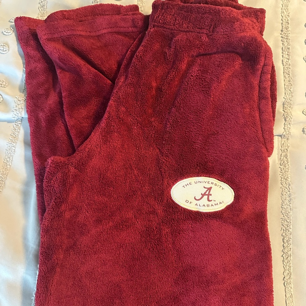 University of Alabama Red Fleece Lounge Pants Sz M Mens
